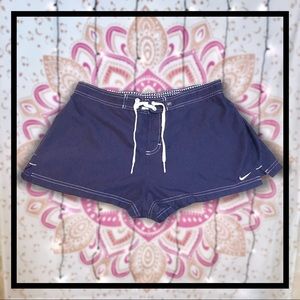 Nike Lined Sport Shorts Tie Front Elastic Waist